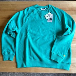 Carhartt WIP Womens Chasy Sweatshirt, Yoda grn, M